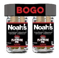 Noah's Premium - Platinum Pie - BOGO - (2) x 5-pack of .5g Diamond + Live Rosin Infused - 5 Grams