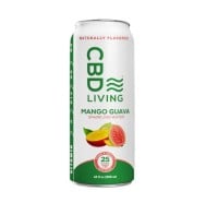 CBD Living - Mango Guava Sparkling Water - 12oz - 25mg
