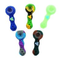4" Silicone Mushroom Hand Pipe - Waffle Bowl Bottom