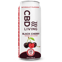 CBD Living - Black Cherry Sparkling Water - 12oz - 25mg