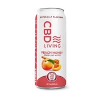 CBD Living - Peach Honey Sparkling Water - 12oz - 25mg