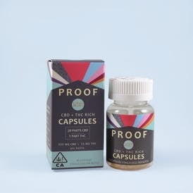 Proof Extracts -20:1 CBD/THC Capsules - 30ct