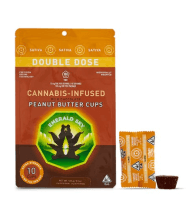 Emerald Sky - SATIVA Peanut Butter Cups - Dark Chocolate (10 Pack) - 100mg