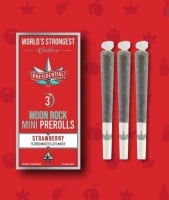 Presidential - Strawberry - Pee-Wee Infused Mini Prerolls- 1.5 Grams