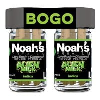 Noah's Premium - Alien Milk - BOGO - (2) x 5-pack of .5g Diamond + Live Rosin Infused - 5 Grams