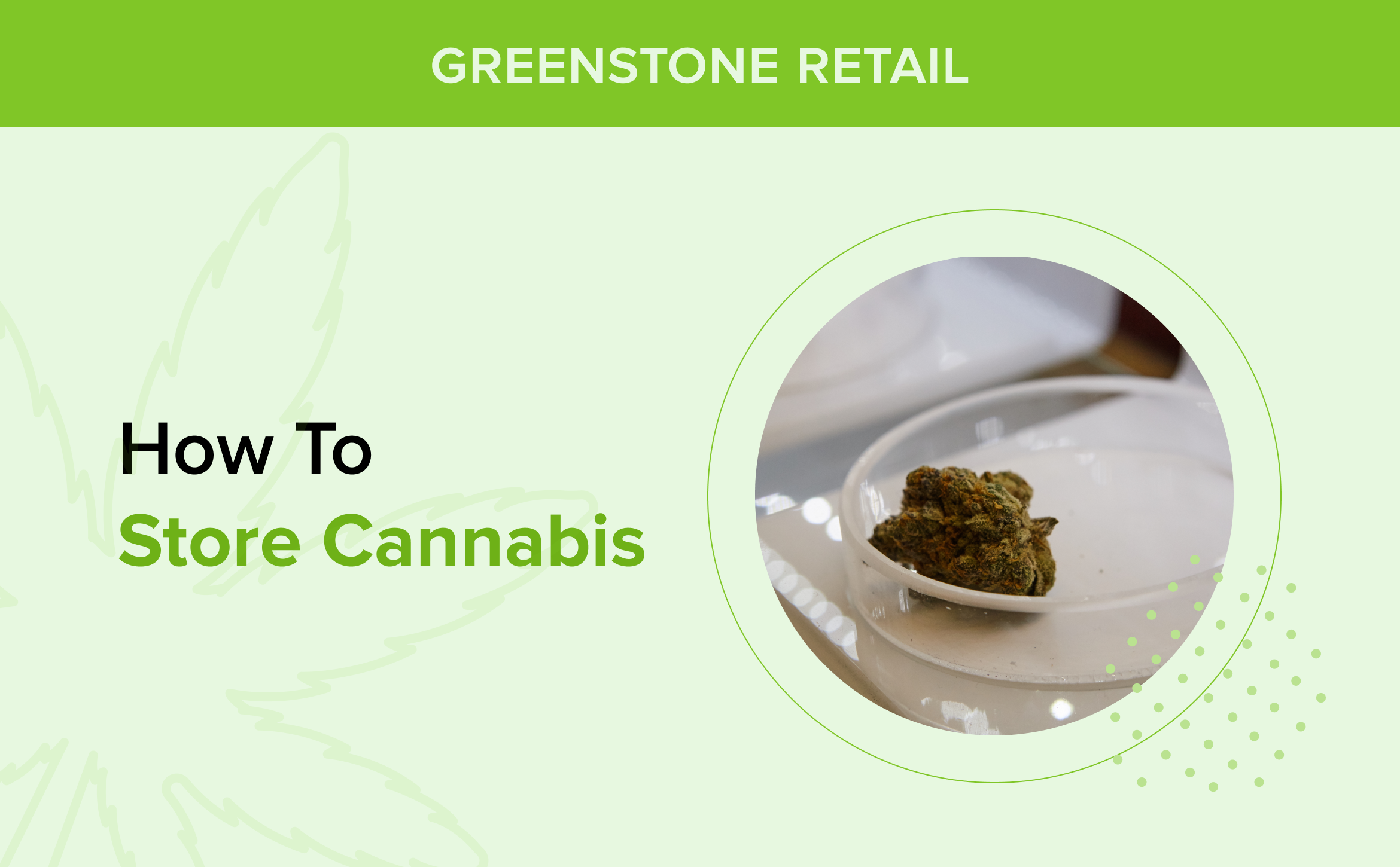 how to store cannabis